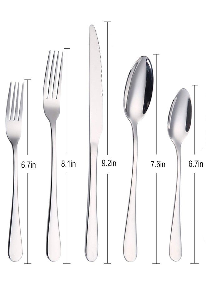sharecook Silverware Set,SHARECOOK 20-Piece Stainless Steel Flatware Set,Kitchen Utensil Set Service for 4,Tableware Cutlery Set for Home and Restaurant, Dishwasher Safe - Image 2